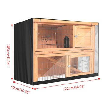 D0AD Pet Wire Cage Crate Cover Заек за котешко местообитание Водоустойчив Предотвратяване на вредна светлина