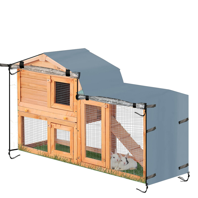 210D Oxford Fabric Küüliku kenneli kate tolmukindel niiskuskindel puuri kate Kolmnurk lemmikloomade maja katte tarvikud