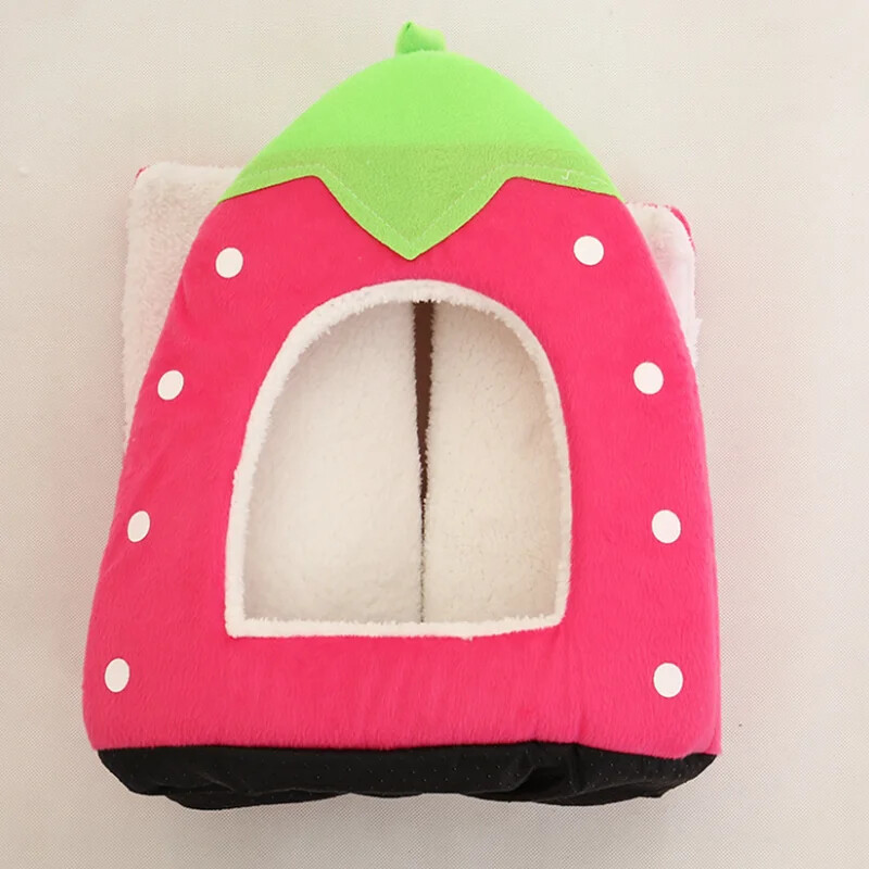 Cuib de casă pentru animale mici, moale, porcușor de Guineea, hamster, iarnă, veveriță, iepure, chinchilla, șobolan, căpșuni, animale de companie