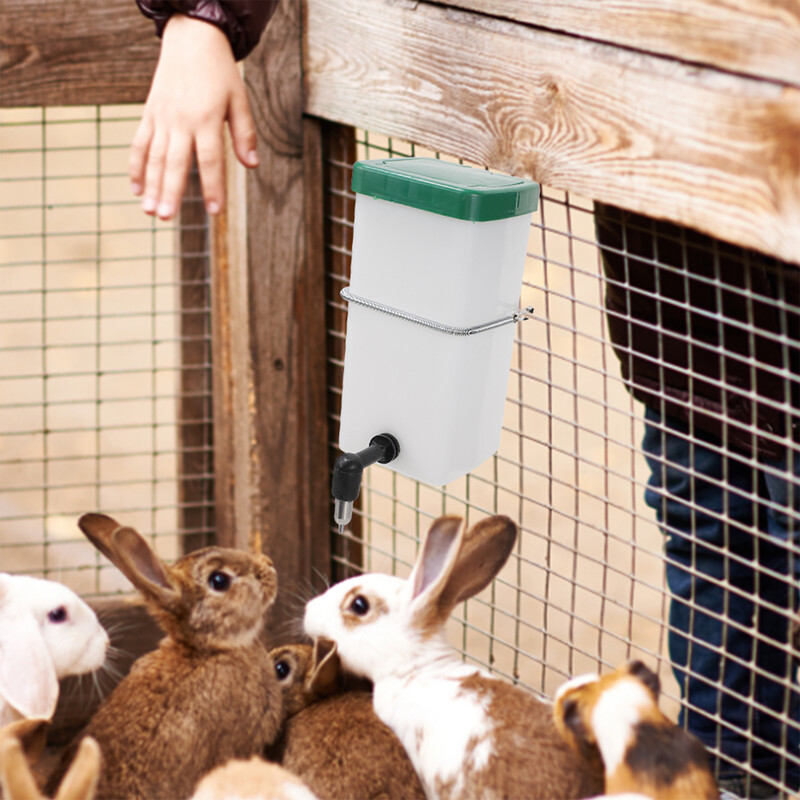 Kabantis geriamasis fontanas Žiurkėno vandens tiektuvas triušiui automatinis naminių gyvūnėlių dozatorius PVC šuo