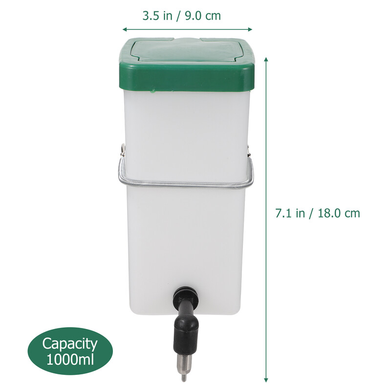 Kabantis geriamasis fontanas Žiurkėno vandens tiektuvas triušiui automatinis naminių gyvūnėlių dozatorius PVC šuo