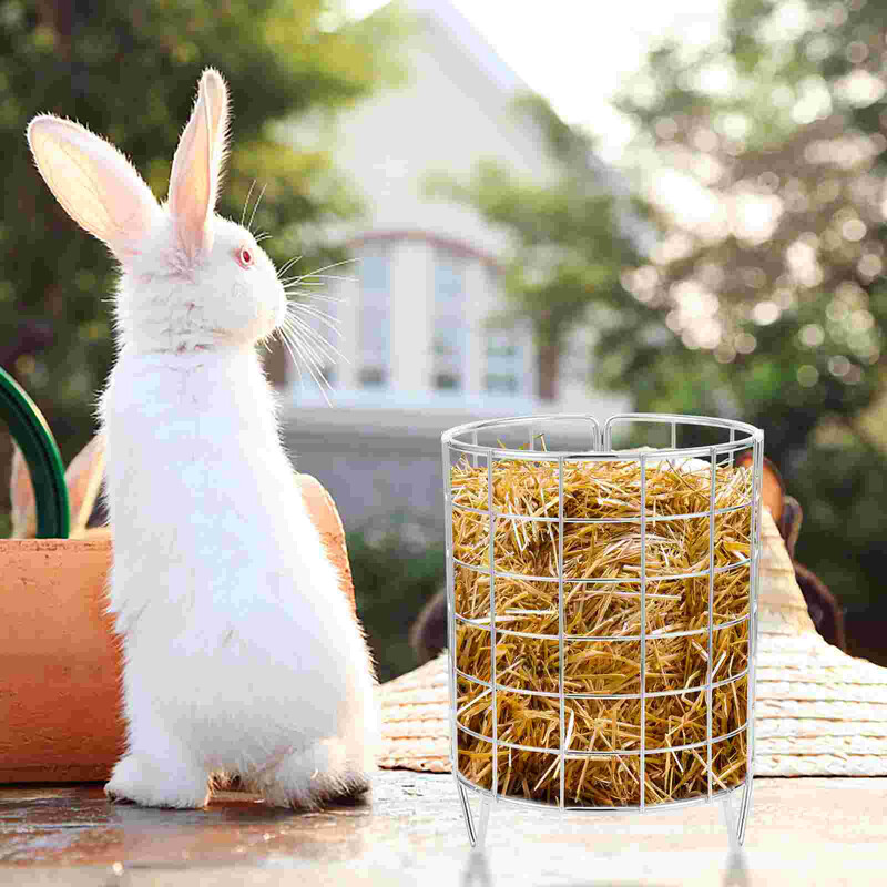Metalna hranilica sa sijenom za zečeve Samostojeći držač za zečevinu Hranilica za sijeno Držač za hranjenje malih životinja Kavez za zečeve Dozator trave Zeko