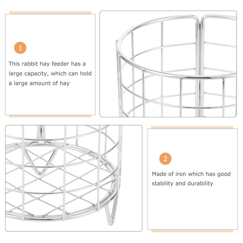Metalna hranilica sa sijenom za zečeve Samostojeći držač za zečevinu Hranilica za sijeno Držač za hranjenje malih životinja Kavez za zečeve Dozator trave Zeko