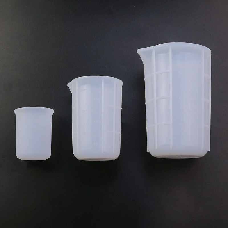 JCD 100 ml / 300 ml / 750 ml silikoninis matavimo puodelis su masteliu maistui tinkamas pyragas.