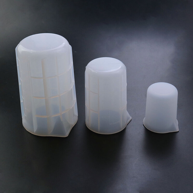JCD 100 ml / 300 ml / 750 ml silikoninis matavimo puodelis su masteliu maistui tinkamas pyragas.