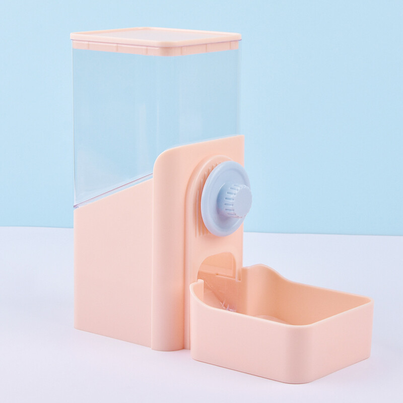 Bol pentru hrană pentru câini, agățat automat pentru hrănire pentru animale de companie, dozator de apă, iepuraș, plastic