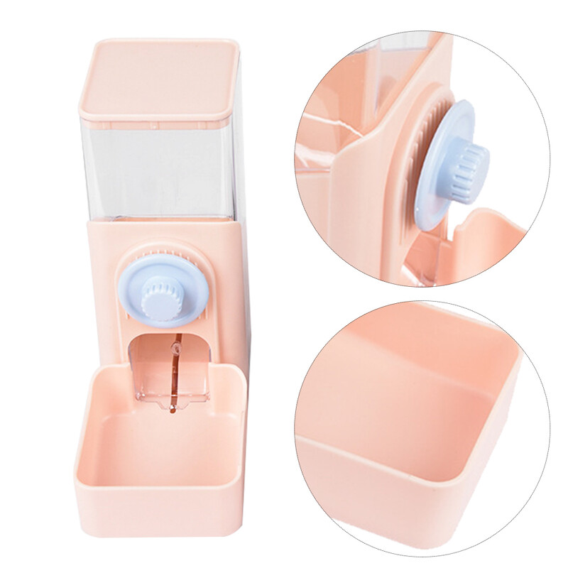 Bol pentru hrană pentru câini, agățat automat pentru hrănire pentru animale de companie, dozator de apă, iepuraș, plastic