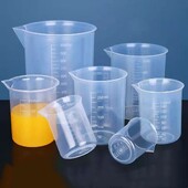 50 ml-1000 ml skaidrios svarstyklės plastikinis matavimo puodelis V formos burnos laboratorinės stiklinės Pieno arbatos parduotuvės matavimo puodelis didelės talpos