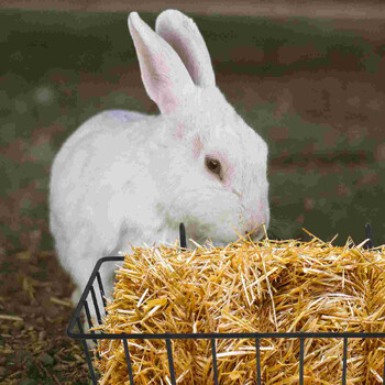 Rabbit Hay Feeder Racks Cage Metal Rabbit Hay Rack Σχάρες πολλαπλών λειτουργιών Hay Racks Rabbit Feeder Racks Rabbit Cage Supplies