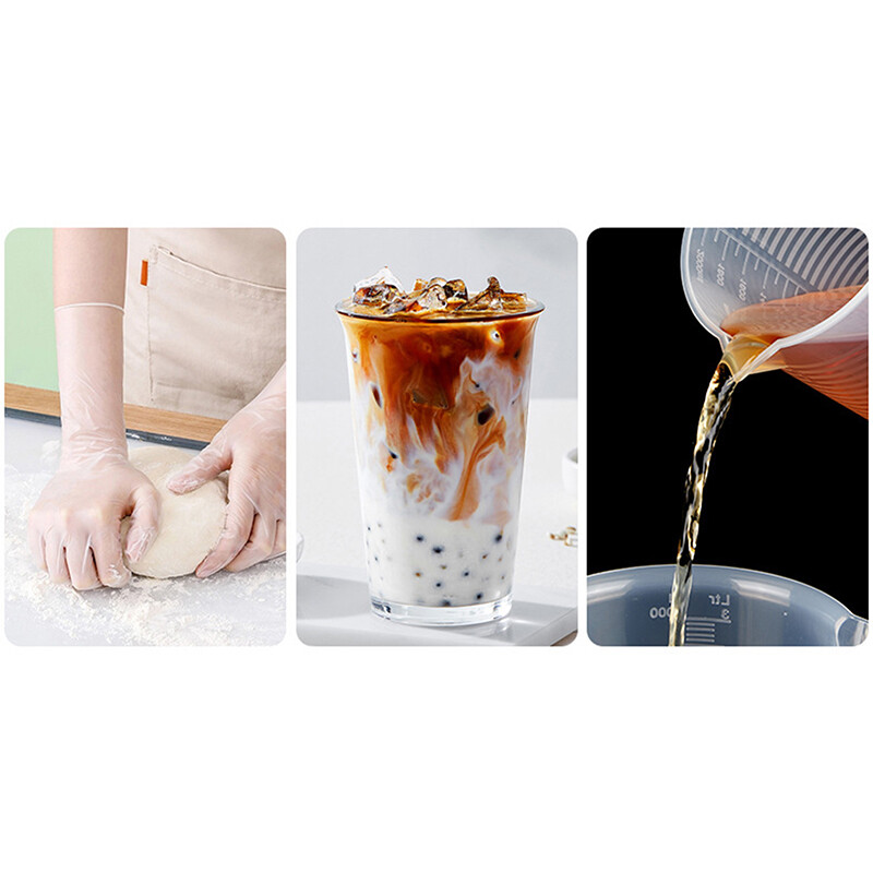 Kleepumatu silikoonist mõõtetops toidukvaliteediga majapidamises kasutatavad gradueeritud tassid Köögis küpsetamise mõõteriistad, suur maht