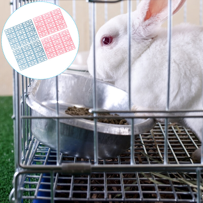 4 gab. Mājdzīvnieku kāju paliktņi Trušu būra grīdai guļampaklājiņi zaķu ligzdošanas pēdu pedālis būriem atpūtai plastmasas jūrascūciņu piederumi