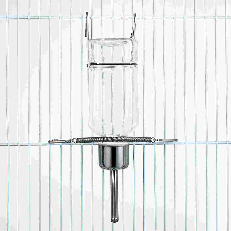 Pārnēsājamas automātiskās barotavas ūdens dozators piekarināmas ūdens pudeles maziem dzīvniekiem trušiem kaķiem, putniem, dzerot, barojot mājdzīvniekus