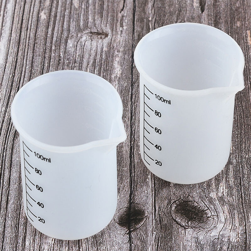 Silikoninis matavimo puodelis su skaidraus mastelio, maisto kokybės, patvarus, nepridegantis „pasidaryk pats“ pyragas, epoksidinės dervos papuošalai, virtuvės kepimo įrankiai