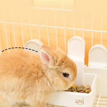 Rabbit Feeder Rabbit Food Dispenser Ρυθμιζόμενη ανθεκτική στη φθορά Σταθμός τροφοδοσίας κατοικίδιων ζώων κατά την ανατροπή Τροφοδότης κουνελιών για γατάκι