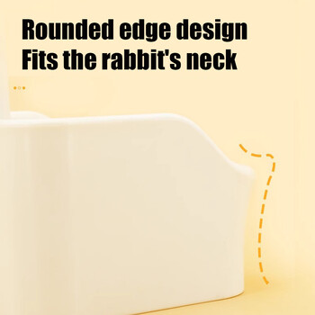 Rabbit Feeder Rabbit Food Dispenser Ρυθμιζόμενη ανθεκτική στη φθορά Σταθμός τροφοδοσίας κατοικίδιων ζώων κατά την ανατροπή Τροφοδότης κουνελιών για γατάκι