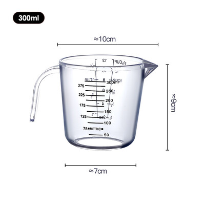 FAIS DU plastikinis matavimo puodelis maisto puodeliams su rankena konditerijos indai Virtuvės prietaisų rinkiniai Kepiniai indai gaminimo priedai