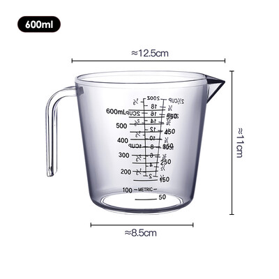 FAIS DU plastikinis matavimo puodelis maisto puodeliams su rankena konditerijos indai Virtuvės prietaisų rinkiniai Kepiniai indai gaminimo priedai