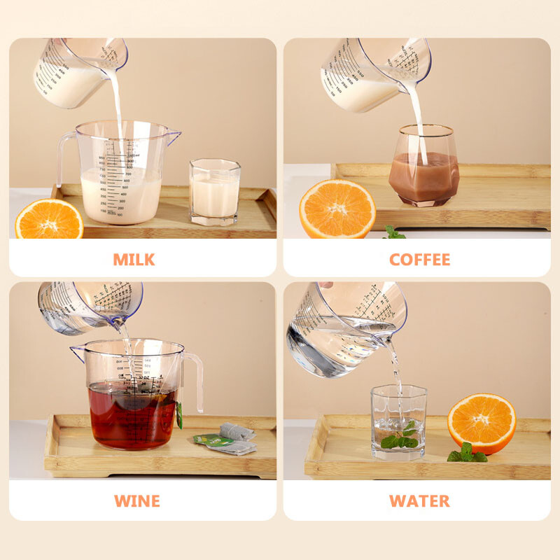 FAIS DU plastikinis matavimo puodelis maisto puodeliams su rankena konditerijos indai Virtuvės prietaisų rinkiniai Kepiniai indai gaminimo priedai