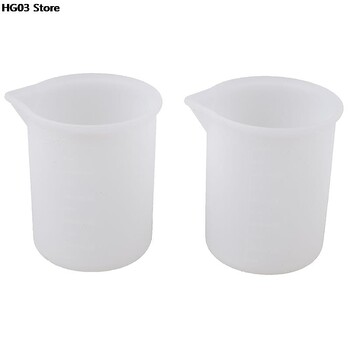 1/2 τμχ 100ML Clear Measuring Cup Εργαλείο κουζίνας οικιακής κουζίνας Maatbeker Vloeistoffen Εργαλεία κόλλας ρητίνης σιλικόνης