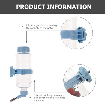 473 Ml Воден фонтан за домашни любимци Дозатор за висящ дозатор Хранилка за морски свинчета Бутилка на