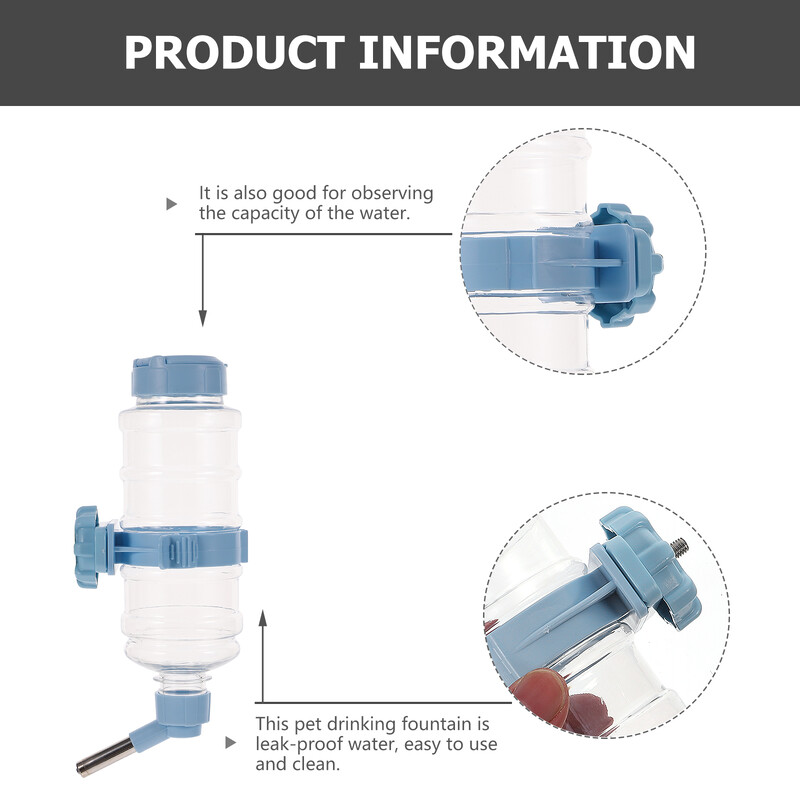 473 ml naminių gyvūnėlių vandens fontano tiekimas triušiui pakabinamas dozatorius jūrų kiaulytės buteliukas per