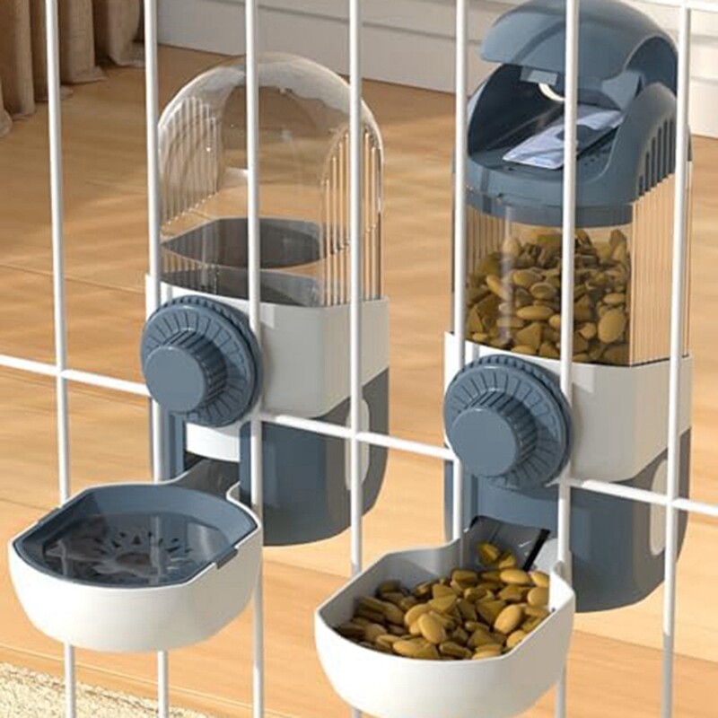 Piekarināms automātiskais trušu barības dzērājs un barotājs, piemērots šinšillām, jūrascūciņām, mazajiem ežiem