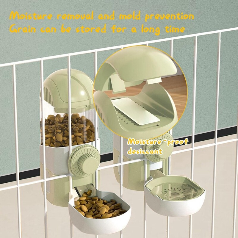 Piekarināms automātiskais trušu barības dzērājs un barotājs, piemērots šinšillām, jūrascūciņām, mazajiem ežiem