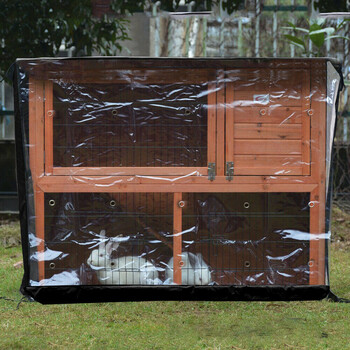 YOUZI 1 ΤΕΜ. Κάλυμμα κουνελιού κουνέλια 4 FT Dust Cover Bunny Hutch Καλύμματα κλουβιού πουλερικών Ανθεκτικά 210D Oxford υφασμάτινα καλύμματα κλουβιού κλουβιού