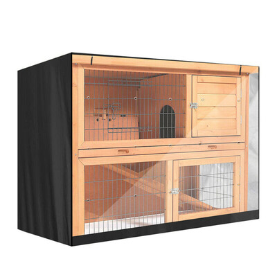 YOUZI 1PCS Rabbit Hutch Cover 4FT прахоуловител Bunny Hutch Poultry Cage Cover Издръжливи 210D Оксфорд плат капаци за зайчета за клетки