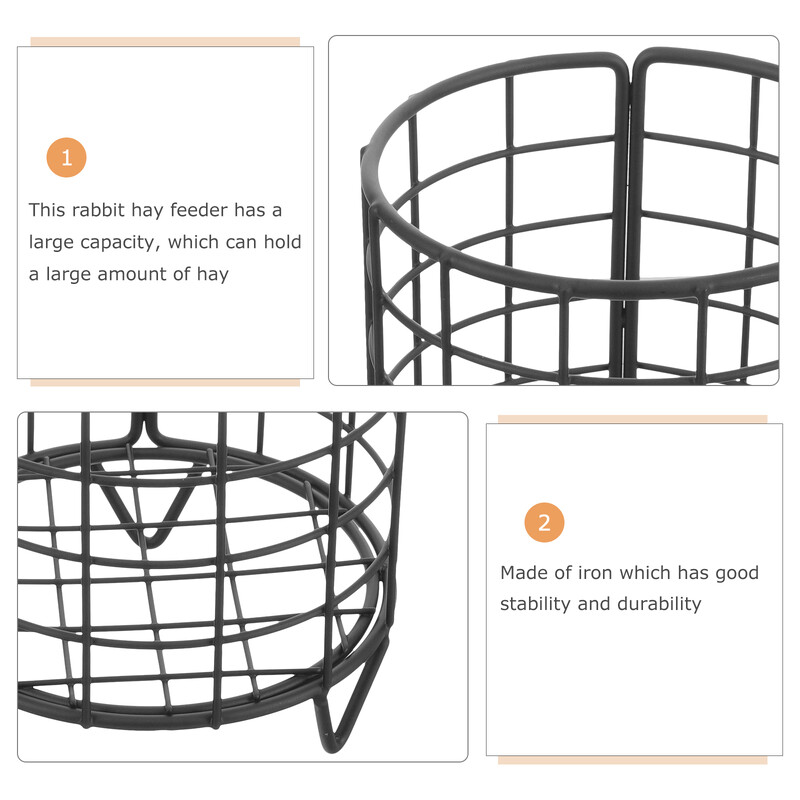 Metāla trušu siena padevējs Brīvi stāvošs zaķis Siena padeves statīvs maziem dzīvniekiem barošanas turētājs Trušu būris zāles dozators zaķis