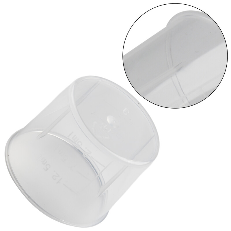10 vnt 15 ml/30 ml plastikinis matavimo puodelis, skaidrus, dvigubas medicininis graduotas matavimo puodelis