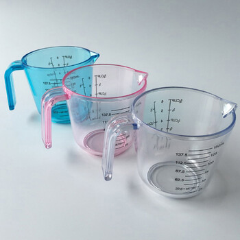 150ml Plastic Clear Measuring Cup Πολυλειτουργική κούπα μέτρησης Universal Milk Cup Handle Pour Liquid Pour Pour Εργαλεία οικιακής κουζίνας