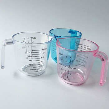 150ml Plastic Clear Measuring Cup Πολυλειτουργική κούπα μέτρησης Universal Milk Cup Handle Pour Liquid Pour Pour Εργαλεία οικιακής κουζίνας