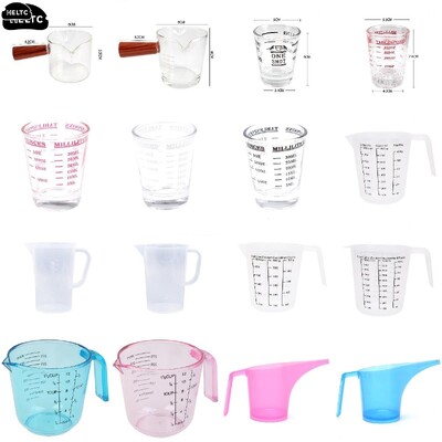 1 ΤΕΜ 30-1000ml Εργαστήριο Κουζίνας Spout With Handle Measuring Cup Cooking Liquid Pitcher Jug Pour Durable Sale Spout Kitchen Cup Tool