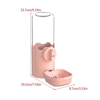 Rabbits Water Dispenser Rabbits Automatic Feeder Water Rabbits Feeding Watering Cage Mount Rabbits Water Feeder 090C