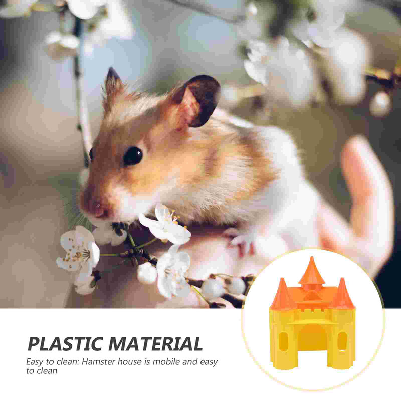 Žiurkėno žaidimų aikštelė Pilis lizdas Gvinėjos narvelis Priedai Prieglauda Plastikinis namas Žaislas Maži augintiniai Slėptuvė Namelis Graužikas Triušis gyvūnas