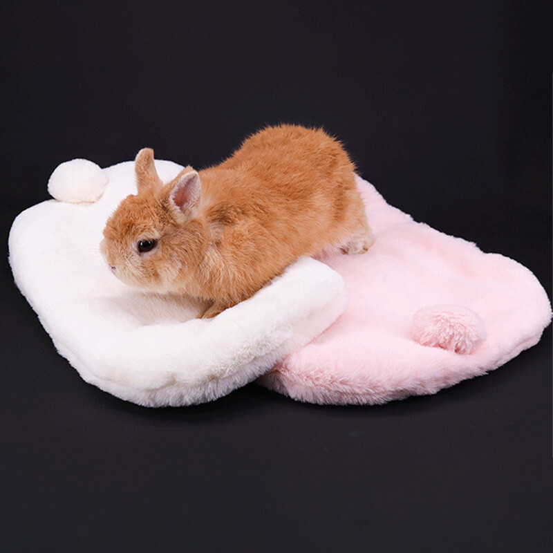 Trušu plīša paliktnis Mazs mājdzīvnieka ligzdas atpūtas sega Būris Paklājiņš Zaķa spilvenu māja Mājdzīvnieks mīksts, silts miega aizsargs Dzīvnieku aksesuāri