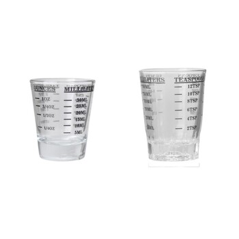 1 τεμ 45/60ML Γυαλί μέτρησης φλιτζάνι Espresso Shot Glass Liquid Glass Cup Ounce with Scale Kitchen Coffee Store Measure Tool Supplies