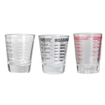 1 vnt. 45/60 ml stiklinis matavimo puodelis Espresso Shot Glass Skystas stiklinis uncijos puodelis su svarstyklėmis virtuvės kavos parduotuvės matavimo įrankio reikmenimis