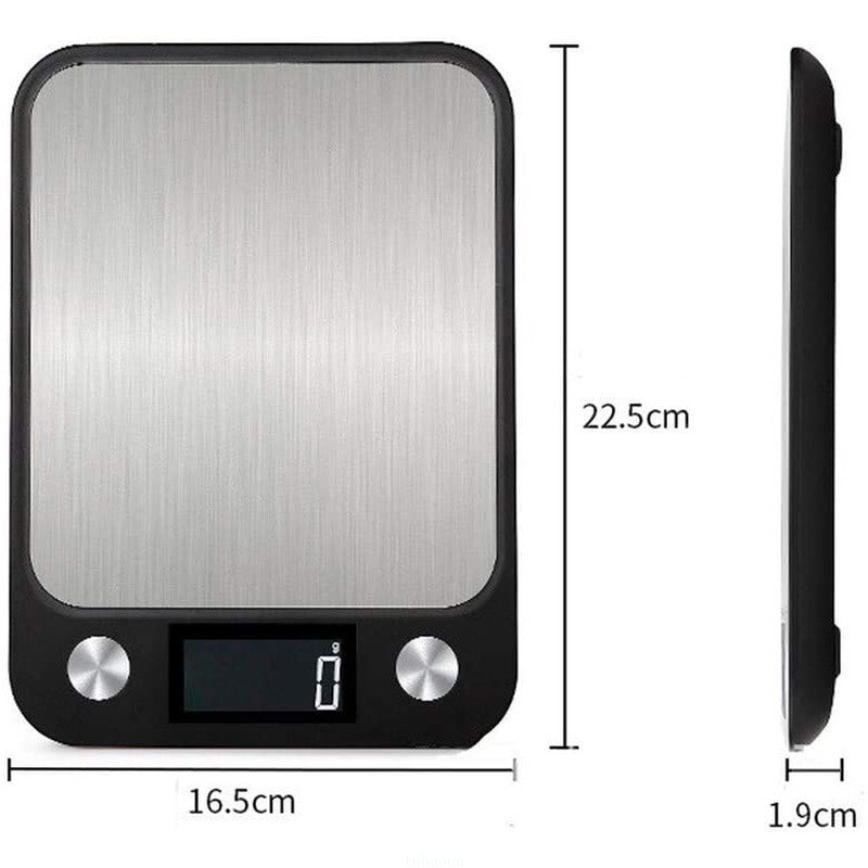 Nerūdijančio plieno skaitmeninės virtuvės svarstyklės 15 kg Išmaniosios elektroninės maisto svarstyklės Kavos balanso skaitmeninės virtuvės svarstyklės