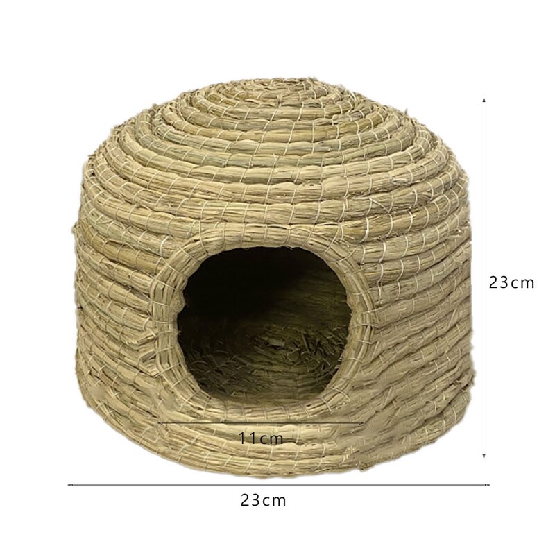 Trušu zāles gulta Dabīga, kodumiem izturīga salmu zaķa guļamvieta Truša gultas ala Mazs dzīvnieks kāmis jūrascūciņa būris gultas māja