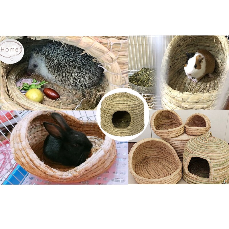 Trušu zāles gulta Dabīga, kodumiem izturīga salmu zaķa guļamvieta Truša gultas ala Mazs dzīvnieks kāmis jūrascūciņa būris gultas māja