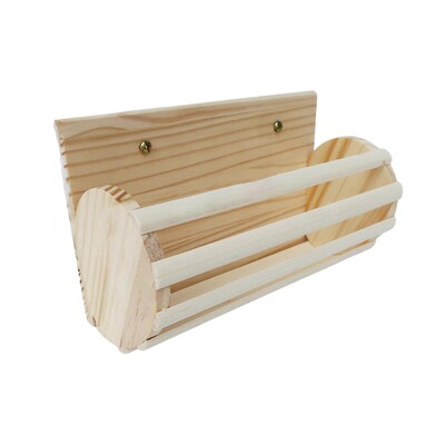 Ξύλινος τροφοδότης σανού κουνελιού, διανομέας σανού κουνελιού για μικρά ζώα,