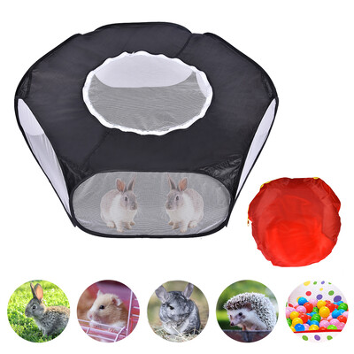 Portable Pet Cat Dog Cage Tent Playpen Folding Fence For Hamster Hedgehog Small Animals Breathable Puppy Cat Rabbit Guinea Pig