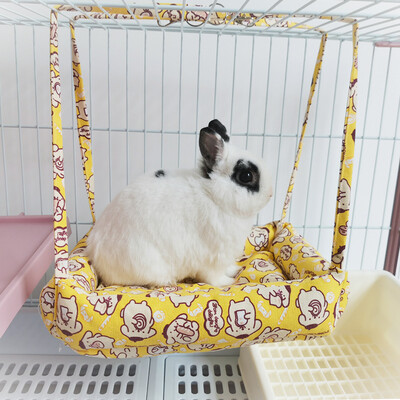 Animale de companie Hamac din bumbac Hamster Porcușor de Guineea Pat agățat Iepure de companie mic Animal mic Cuib de somn cald Hamac suspendat Pat pentru casă