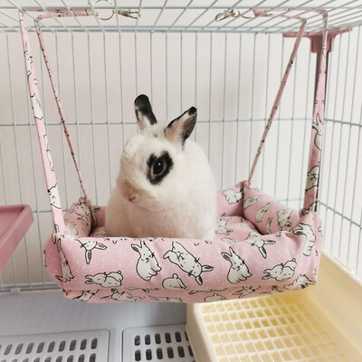 Animale de companie Hamac din bumbac Hamster Porcușor de Guineea Pat agățat Iepure de companie mic Animal mic Cuib de somn cald Hamac suspendat Pat pentru casă