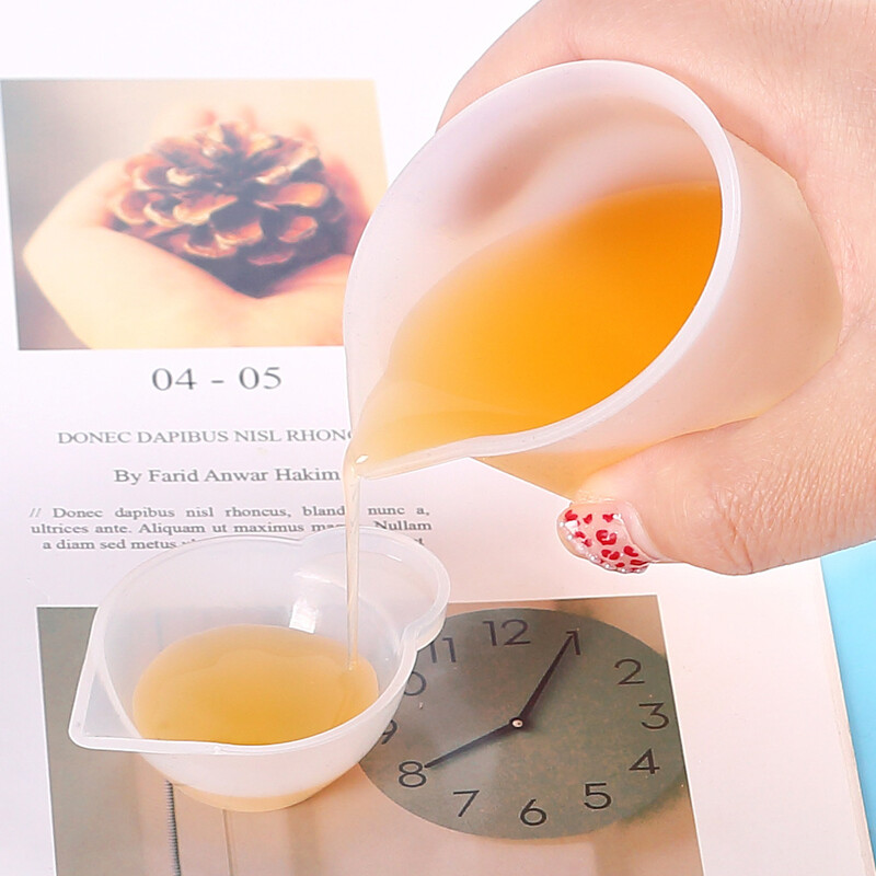 Silikoninis matavimo puodelis su skaidraus mastelio, maisto kokybės, patvarus, nepridegantis „pasidaryk pats“ pyragas, epoksidinės dervos papuošalai, virtuvės kepimo įrankiai