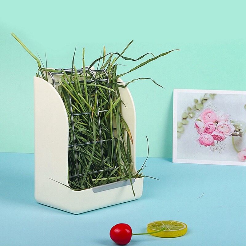 Trušu zāles rāmis siena barotavas silītes plaukts trušiem jūrascūciņas šinšillai Fiksēts uzvelkams turētājs zāles grozam, mazs mājdzīvnieks