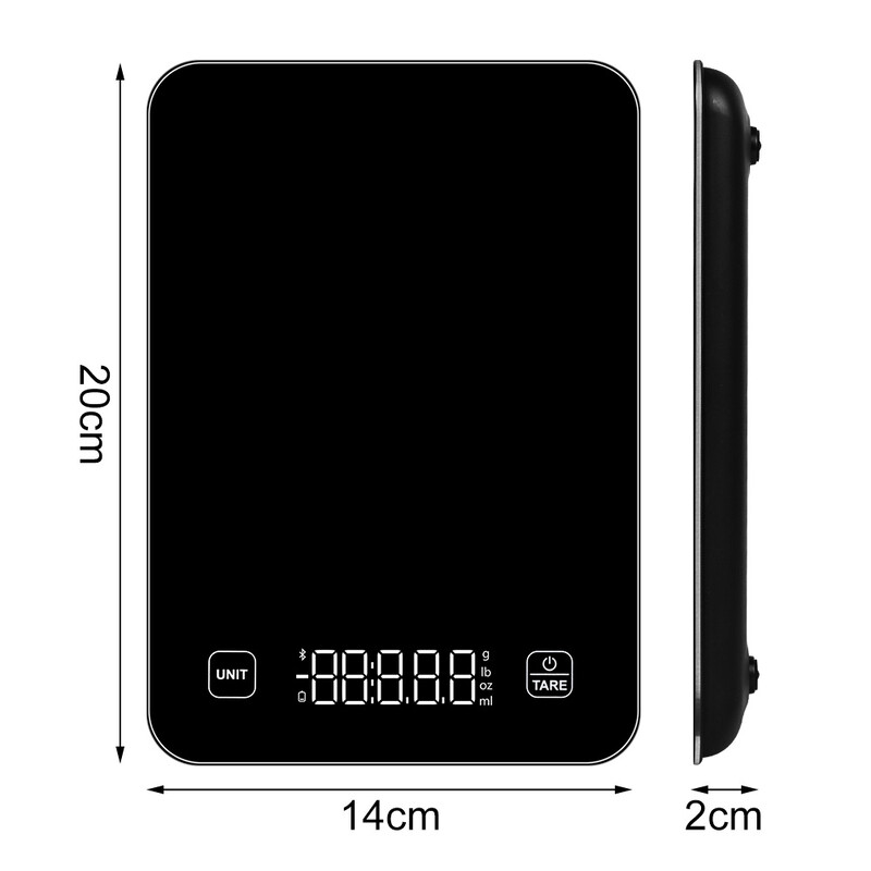 „Food Scale“ virtuvės svarstyklės maisto uncijoms ir gramams Išmaniosios maisto gaminimo kalorijų skalės mitybos analizė su „App Smart Kitchen Tools“