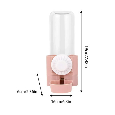 Šuniukų dozatorius buteliuko narvelis Automatinis tiektuvas Triušis Vandens paukščiai Maistas Kačiukas naminių gyvūnėlių reikmenims Pakabinamas 500 ml maitinimas konteineryje